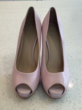 Guess Blush Pink Peep-Toe Pumps